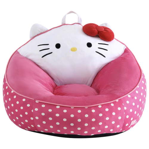 Hello Kitty Pink Kids' Compressed Foam Bean Bag Chair, 27" x 24"