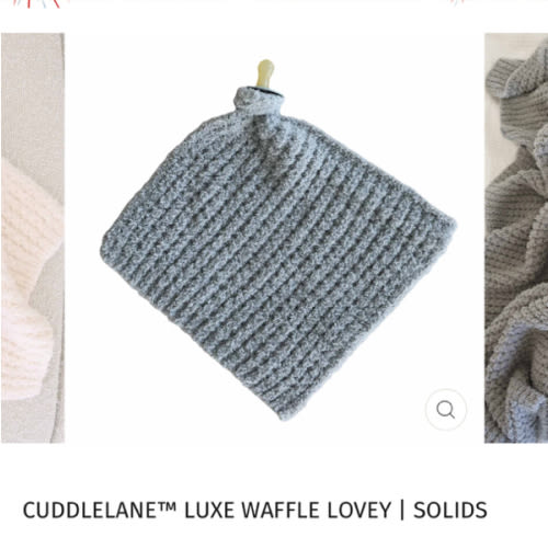 CuddleLane™ Luxe Waffle Lovey | Solids