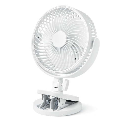 Mainstays 6-inch New Desktop or Clip-on AC Electric Personal Indoor Fan with 2 Speeds, White