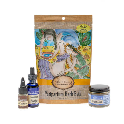 Newborn Gift Set with Herbal Products for Mom and Baby– Birth Song Botanicals Co.