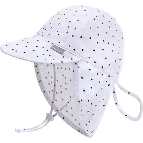 Duoyeree UPF 50+ Baby Sun Hat with Ear and Neck Protection - Toddler Beach Hat for Boys & Girls - Ideal for Summer Fun
