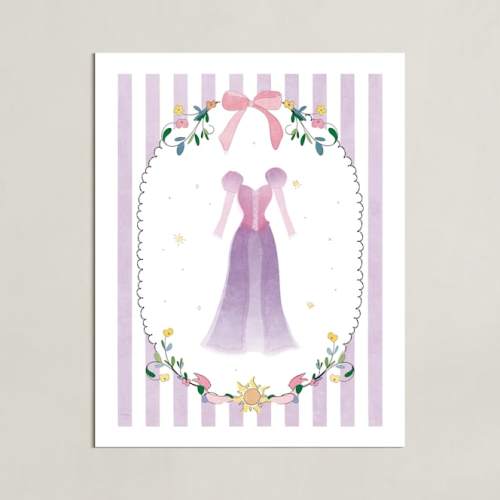 Disney Princess Rapunzel Dress-Up Disney Open Edition Children's Art Print by Kamala Nahas