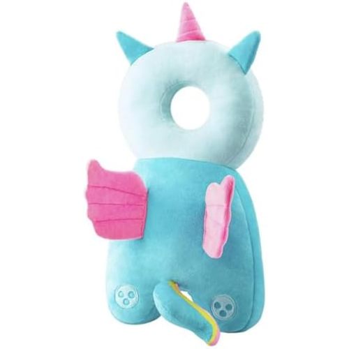 Wonderbaby Head Protection Backpack, Wonderbaby Soft & Lightweight Pads - Prevents Bebes Backward Fall, Cute Cartoon Design (Unicorn)