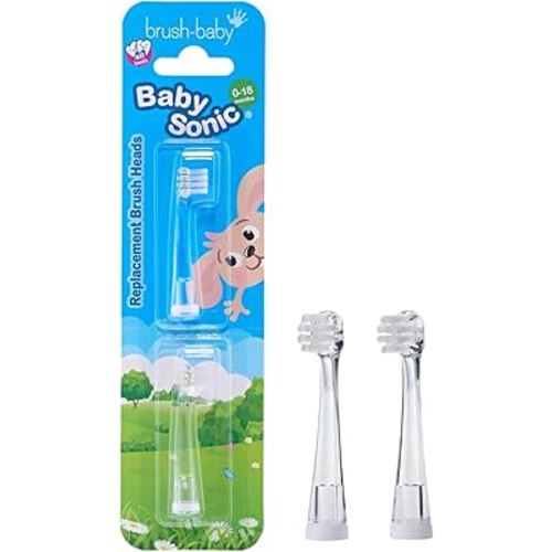 Brush-Baby BabySonic Replacement Heads (0-18 Month (Pack of 2))