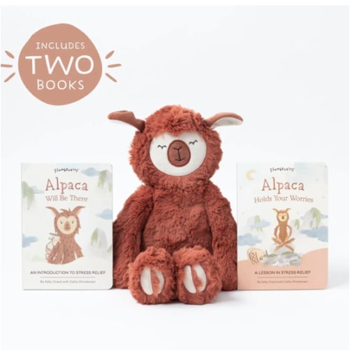 Stuffed Alpaca & Books on Stress Relief for Kids | Slumberkins