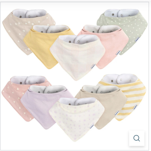 10-Pack Baby Girls Pink Plaid Jersey Bandana Bibs – Gerber Childrenswear
