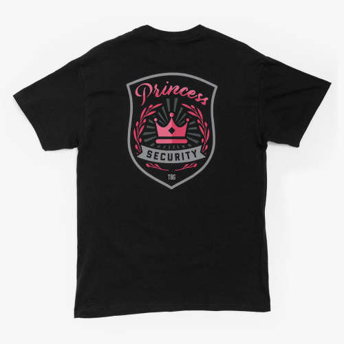 Princess Security T-Shirt | Black | M