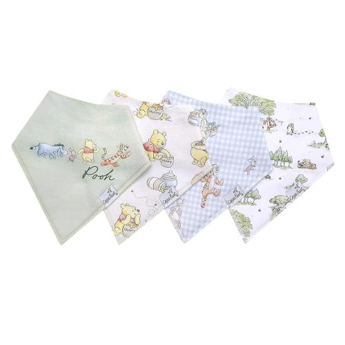 Copper Pearl Baby Bandana Drool Bibs for Drooling and Teething 4 Pack Gift Set Hundred Acre Wood