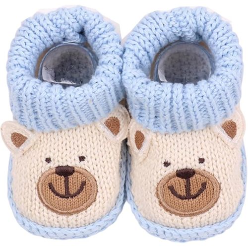 Infant Baby Boys Girls Knitted Booties Soft Cute First Walking Socks Shoes