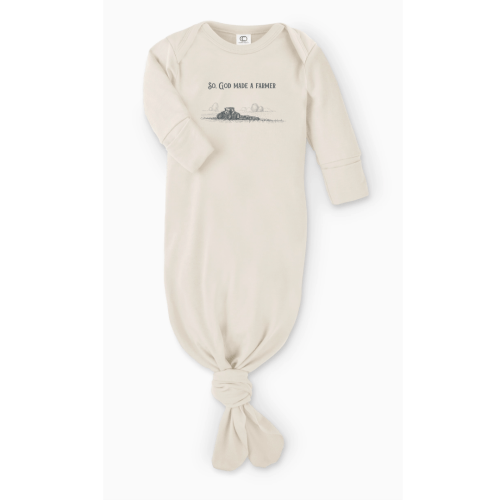 So, God Made a Farmer Infant Gown - Natural
