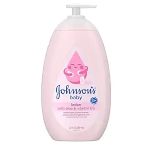 Johnson's Baby Lotion with Coconut Oil, Aloe Vera & Vitamin B5, 72 HR Hydration, Skin Moisturizer, Hypoallergenic, Safe for Newborn, Protects From Dryness & Strengthens Skin, 27.1 fl. Oz