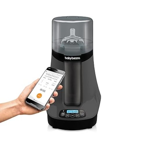 Baby Brezza Smart Baby Bottle Warmer, Breastmilk Warmer + Defroster – Free App - Different Temperatures for Breastmilk + Formula - Universal Fit for All Bottles + Milk Bags - Calentador de Biberones