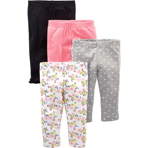 Simple Joys by Carter's Baby Girls' Pant, Pack of 4