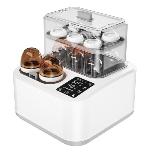 Baby Bottle Warmer,8-in-1 Smart Fast Baby Milk Warmer with LCD Timer for Brea...