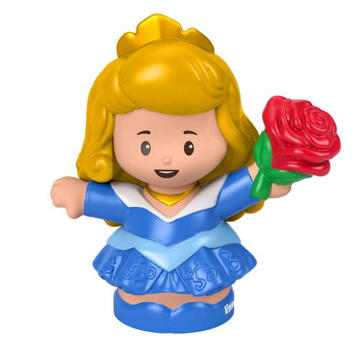 Replacement Part for Fisher-Price Little People Princess Parade Aurora and Fairy Godmothers' Float - GKR20 ~ Replacement Sleeping Beauty / Aurora Figure Holding a Red Rose
