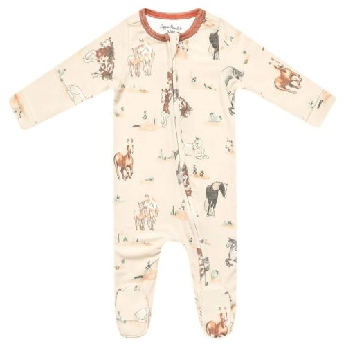 Copper Pearl | Montana Zip-up Footie 0-3m