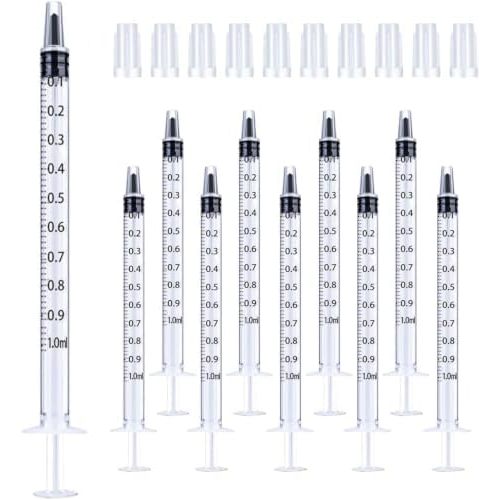 30Pcs 1ml Syringes with Cap Oral Dispenser Syringe