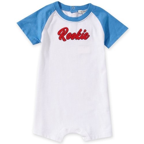 Adventurewear 360 Baby Boys Short Sleeve Rookie Applique Shortall