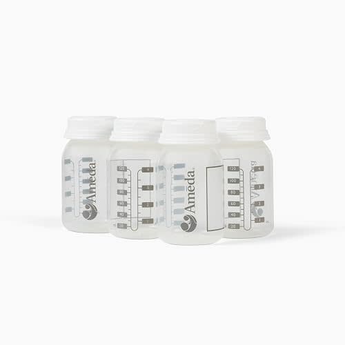 Ameda Breastmilk Storage Bottles | Breast Milk Storage Containers | 4 Count