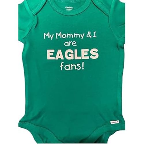 Mommy Eagles fans baby onesie ® infant football one piece bodysuit hate the Cowboys (6-9 months)