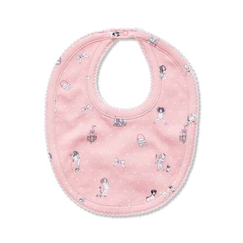 Petite Plume x Eloise Baby Pima Bib in Eloise Adventures