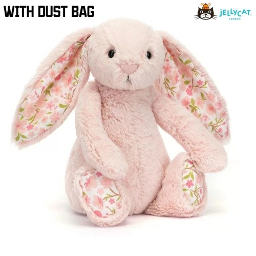 Jellycat Blossom Blush Bunny “Cherry” Medium 31cm Plush Toy NWT w/ Dust Bag