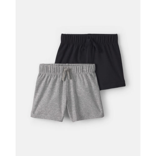 Baby 2-Pack Shorts - Grey/Black