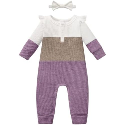 Vibebox Newborn Baby Girl Clothes One-Piece Cute Outfits Preemie-12 Months