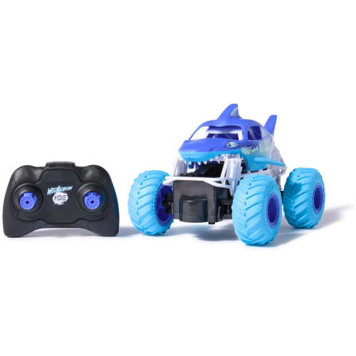 Monster Jam, Megalodon Ice RC Monster Truck in 1:24 Scale, Kids Toys for Boys