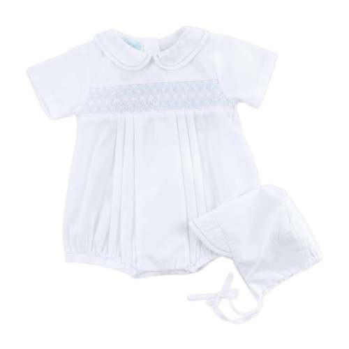 Classic Smocked Bubble with Bonnet