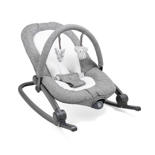 Baby Delight Aura Deluxe Bouncer & Rocker - Charcoal Tweed