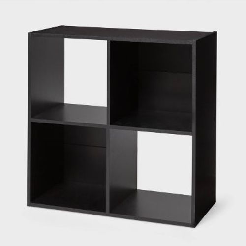11" 4-Cube Book Shelf Black - Brightroom™