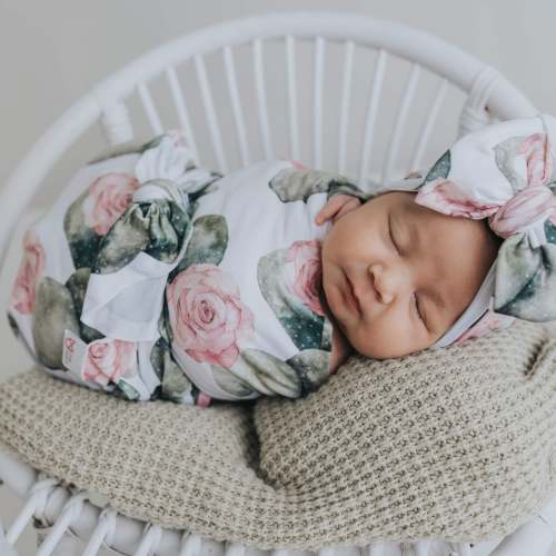 Rose Cactus Swaddle Blanket Set – Dreamer Lane y Co