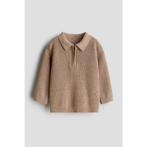 COTTON POLO SWEATER