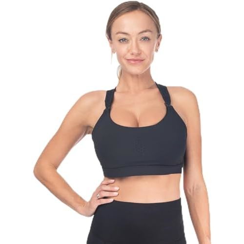Sweat and Milk Chloé 3 Running Nursing Sports Bra, 6 Row Adjustable Closure, Breastfeeding, Nursing Maternity Bra