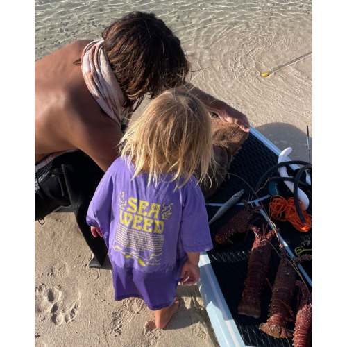 seaweed tee | violet