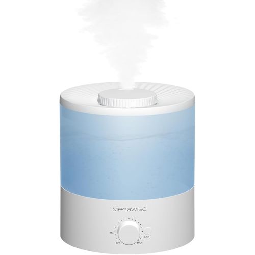 MegaWise Ultrasonic Cool Mist Humidifier SK7620 - 1.5L Capacity, Whisper-Quiet Operation, Adjustable Mist Output, Auto Shut-Off - Ideal for Home, Office, Baby Room, and Bedroom