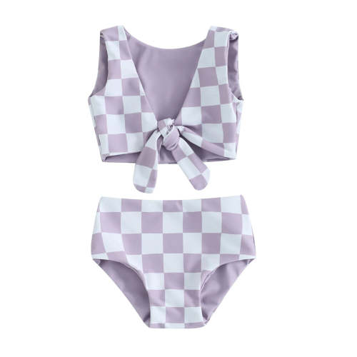 Checkerboard Knotted Bikini – The Ollie Bee