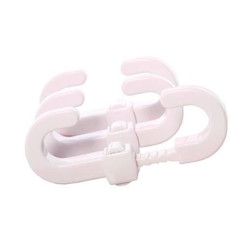 Dreambaby Secure -A-Lock - Child Proof Sliding Safety Locks - Suitable for Mushroom Knobs & D-Shaped Cabinet Door Handles - White - Model L712