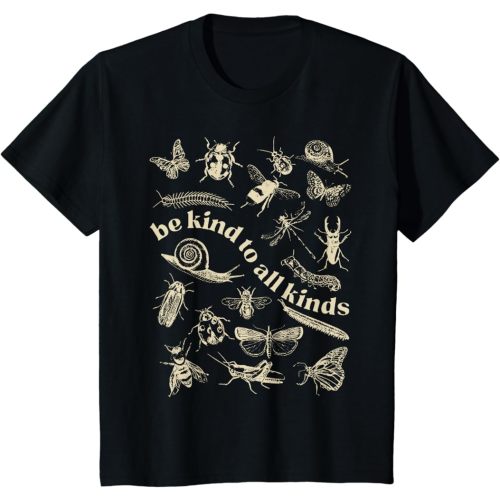 Vintage Be Kind to All Kinds Bugs Entomology Entomologist T-Shirt