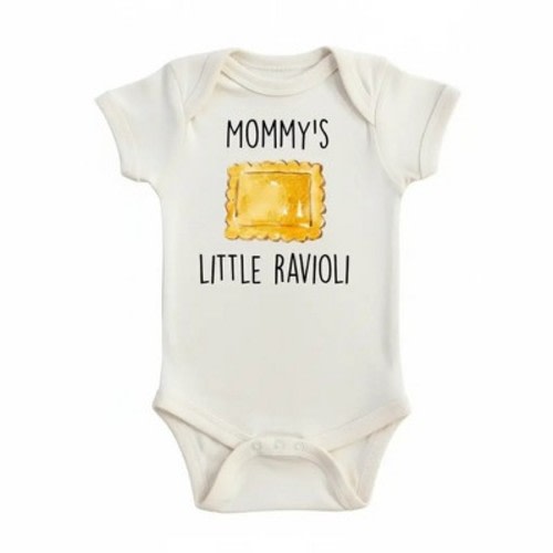 Italian Pasta Newborn Baby Onesie® Bodysuit GS1 Multicolor 0-3M