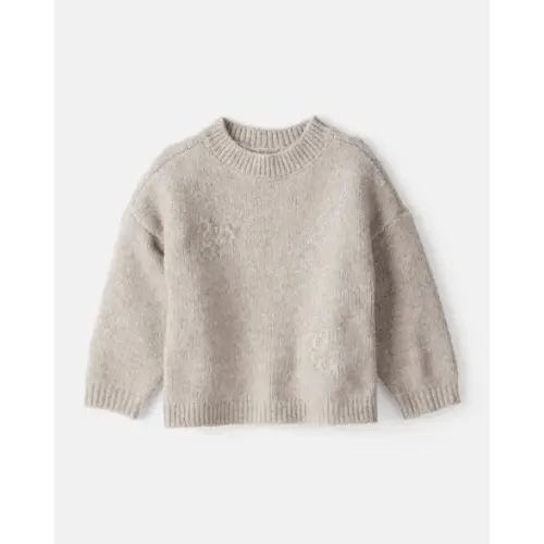 Baby Girl Floral Long-Sleeve Sweater - Cream - OshKosh B'gosh | Carter's