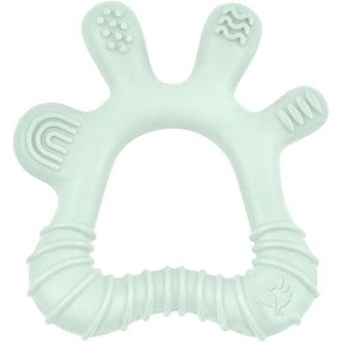 Green Sprouts Silicone Front & Side Teether, 6mo+, Platinum-Cured Silicone, Sterilizer Safe, Tested for Hormones - Light Sage