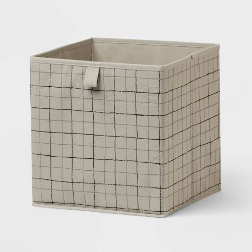 11" Fabric Bin Gray Pattern - Brightroom™