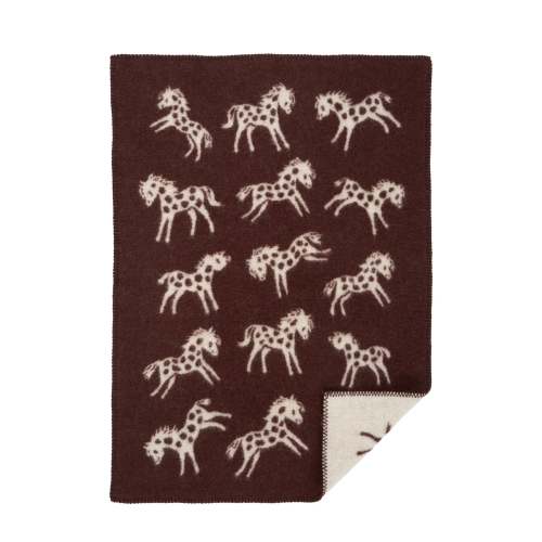 Pine + Pear co. Pony Lambswool Blanket - Brown - Klippan - Pony Lambswool Blanket - Brown - Klippan