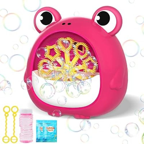 Frog Bubble Machine Toys for Kids 3-8, Outdoor Party Birthday Gift