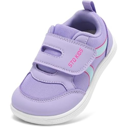 STQ KIDS Toddler Wide Toe Box Shoes Barefoot Boys Girls Sneakers Preschool