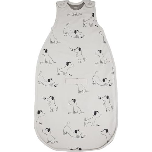Woolino Merino Wool & Organic Cotton Baby Sleep Sack 2-24 Months – Ultimate 4-Season Baby Sleeping Bag, Universal Size Wearable Blanket, 2-Way Zipper & Adjustable Fit, Year-Round Use – Puppy