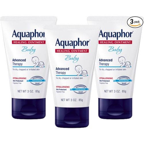 Aquaphor Baby Advanced Therapy Healing Ointment, Multipack, 3 x 3 OZ