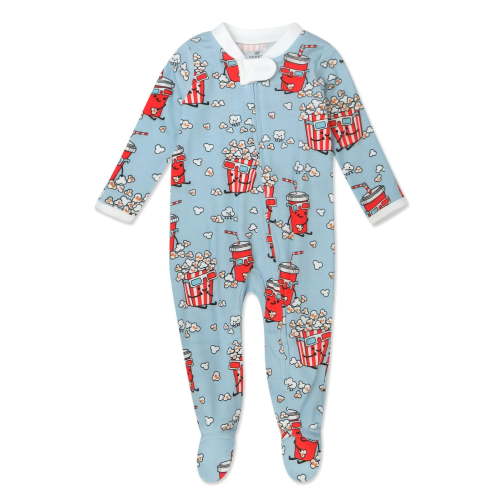 Honest Baby Clothing Organic Cotton Boy/Girl Long Sleeve Fourth of July Sleep N Play, Newborn to 9 Months